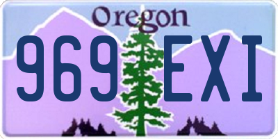 OR license plate 969EXI