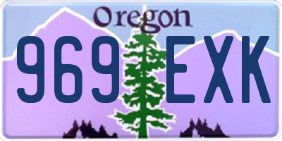 OR license plate 969EXK