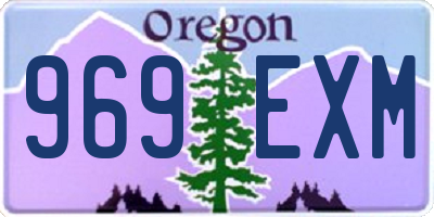 OR license plate 969EXM