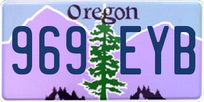 OR license plate 969EYB