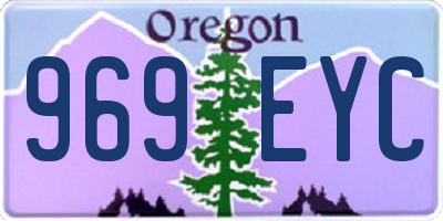OR license plate 969EYC