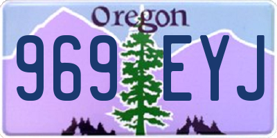 OR license plate 969EYJ