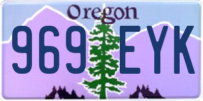 OR license plate 969EYK