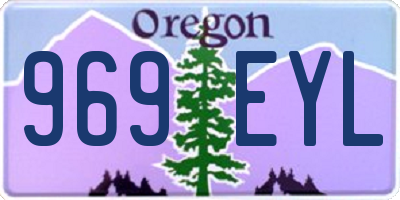 OR license plate 969EYL