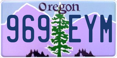 OR license plate 969EYM