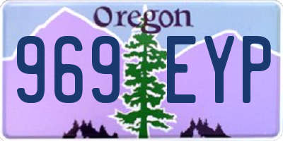 OR license plate 969EYP