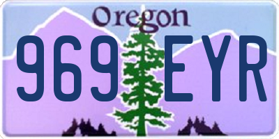 OR license plate 969EYR