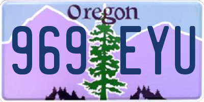 OR license plate 969EYU