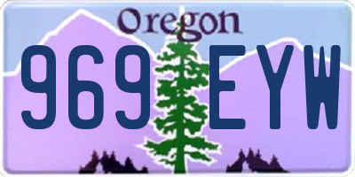 OR license plate 969EYW