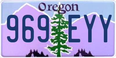 OR license plate 969EYY