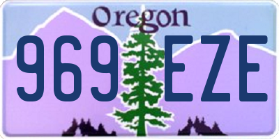 OR license plate 969EZE