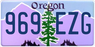 OR license plate 969EZG