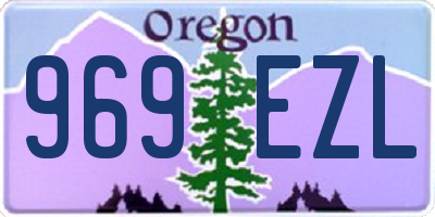 OR license plate 969EZL