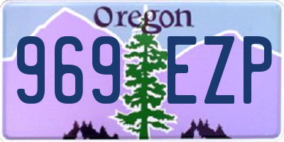 OR license plate 969EZP