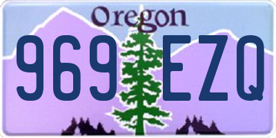 OR license plate 969EZQ