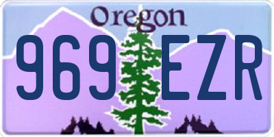 OR license plate 969EZR