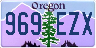 OR license plate 969EZX