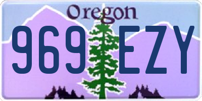 OR license plate 969EZY