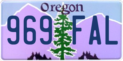 OR license plate 969FAL