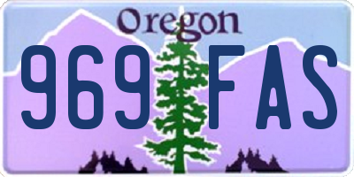 OR license plate 969FAS