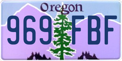 OR license plate 969FBF