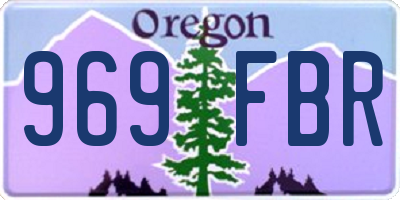 OR license plate 969FBR