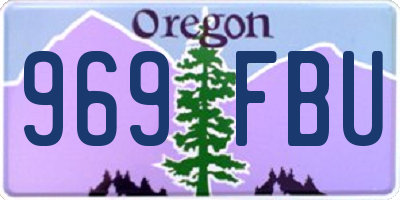 OR license plate 969FBU