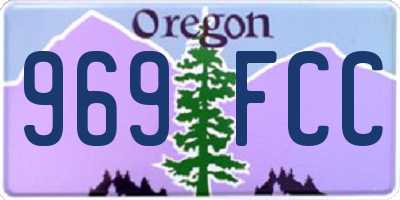 OR license plate 969FCC