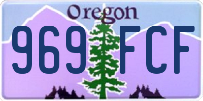 OR license plate 969FCF