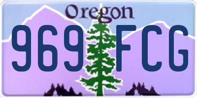 OR license plate 969FCG