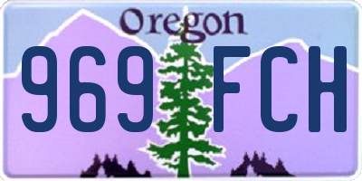 OR license plate 969FCH