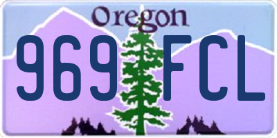 OR license plate 969FCL
