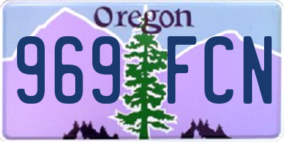 OR license plate 969FCN