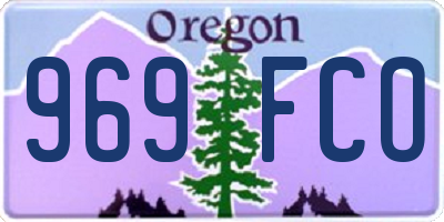 OR license plate 969FCO