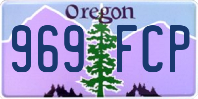 OR license plate 969FCP