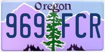 OR license plate 969FCR