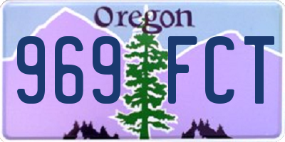 OR license plate 969FCT