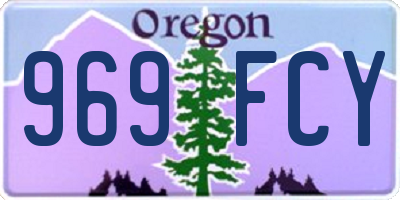 OR license plate 969FCY