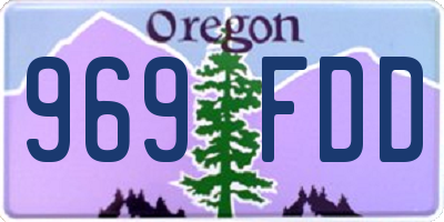 OR license plate 969FDD