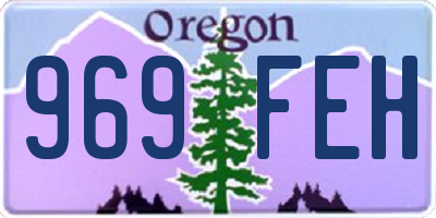 OR license plate 969FEH