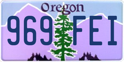 OR license plate 969FEI