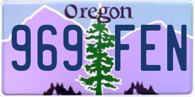 OR license plate 969FEN