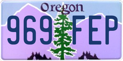 OR license plate 969FEP
