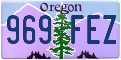 OR license plate 969FEZ