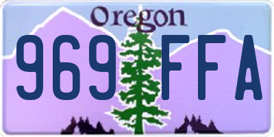 OR license plate 969FFA