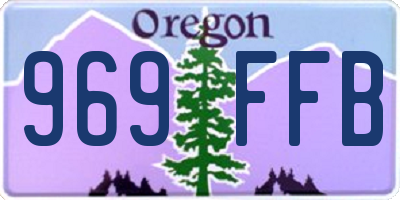 OR license plate 969FFB