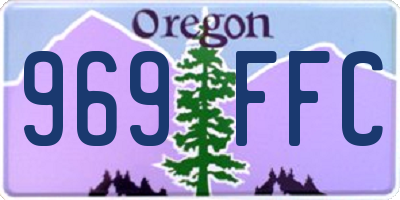 OR license plate 969FFC
