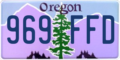 OR license plate 969FFD