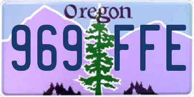 OR license plate 969FFE