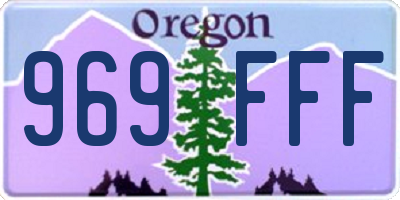 OR license plate 969FFF
